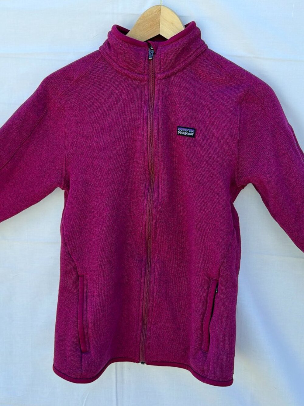 Patagonia Better Sweater Fleece Jacket Women's Medium Pink Full Zip Sweater Knit